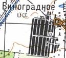 Топографічна карта Виноградного