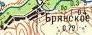 Topographic map of Bryanske