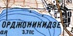 Топографічна карта Орджонікідзе