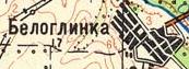 Топографічна карта Білоглинка