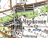 Topographic map of Chervone