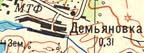 Топографічна карта Дем'янівки