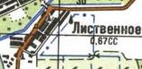 Топографічна карта Листвинного