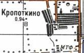 Топографічна карта Кропоткіного