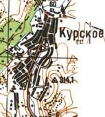 Топографічна карта Курського