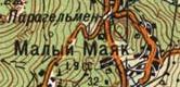Topographic map of Malyy Mayak