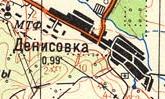 Топографічна карта Денисівки