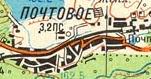 Topographic map of Poshtove