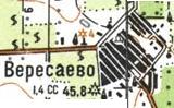 Топографічна карта Вересаєвого