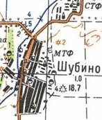 Топографічна карта Шубиного