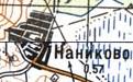 Топографічна карта Нанікового