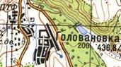 Топографічна карта Голованівки