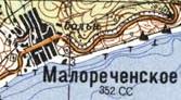 Топографічна карта Малоріченського