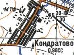 Topographic map of Kindratove