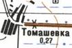 Топографическая карта Томашевки