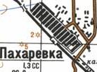 Топографическая карта Пахаровки