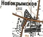 Topographic map of Novokrymske