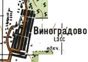 Топографічна карта Виноградового