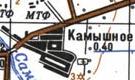 Topographic map of Komyshne