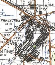 Топографічна карта Кіровського