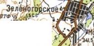 Topographic map of Zelenogirske