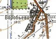 Топографічна карта Воробйового