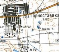 Topographic map of Gornostaevka