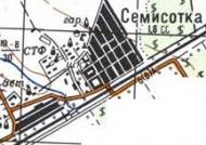 Топографическая карта Семисотки