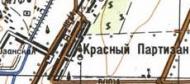 Топографічна карта Красного Партизана