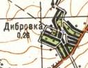 Topographic map of Dibrivka