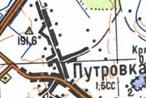 Топографічна карта Путрівки