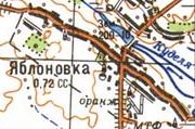 Topographic map of Jablunivka