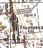 Topographic map of Ulyanivka