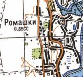 Топографічна карта Ромашок