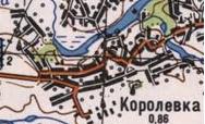 Топографическая карта Королевки
