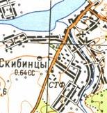 Topographic map of Skybyntsi