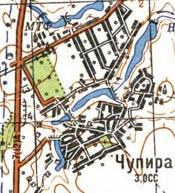 Топографічна карта Чупир