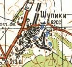 Топографічна карта Шупиок