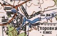 Topographic map of Tkhorivka