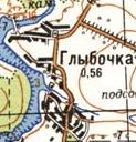 Topographic map of Glybochka