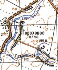 Топографічна карта Горохового
