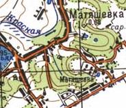 Топографічна карта Матяшівки