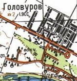 Topographic map of Golovuriv