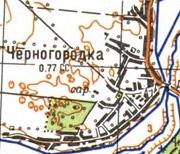 Топографическая карта Черногородки