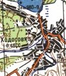 Топографічна карта Ходосівки