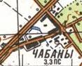 Topographic map of Chabany