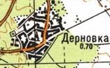 Топографічна карта Дернівки
