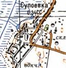 Топографічна карта Супоївки