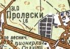 Topographic map of Prolisky