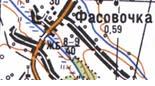 Топографічна карта Фасівочки